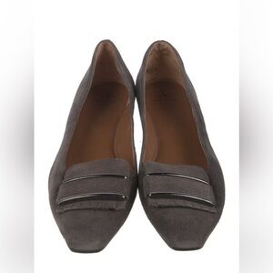 Aquatalia Women's Gray Suede Loafers